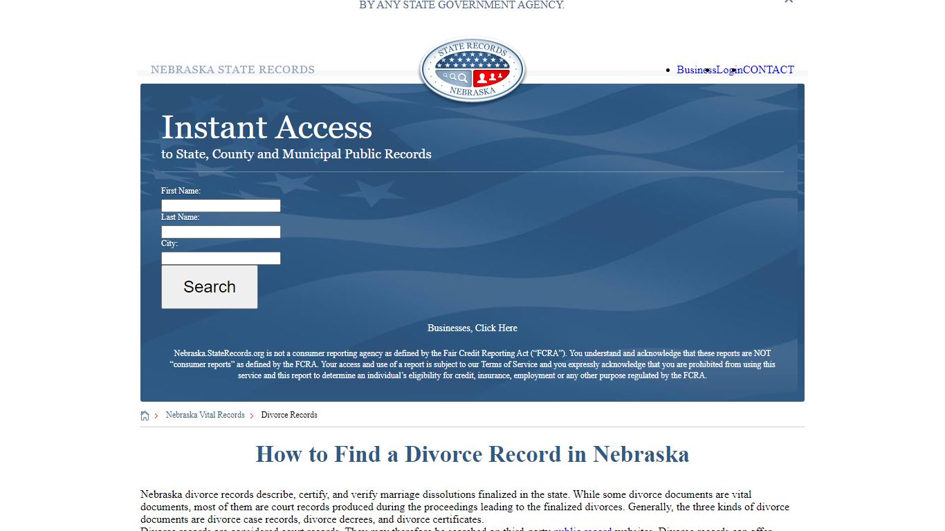 How to Find a Divorce Record in Nebraska - Nebraska State Records